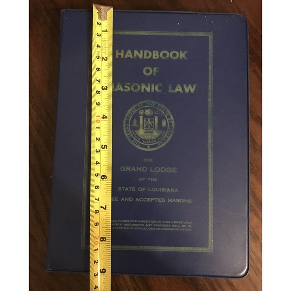 Handbook of Masonic Law, The Grand Lodge Of The State Of Louisiana - Picture 3 of 4